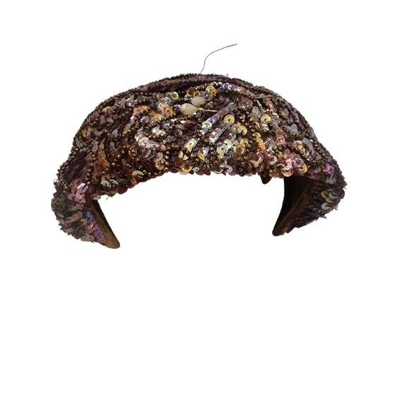 Fabulous Sequin Pinehurst 5th Ave NY Exclusive For Abraham and Straus 40s Hat - Picture 4 of 6